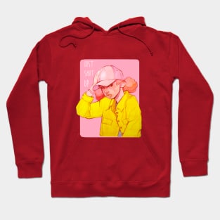 Pink girl illustration Hoodie